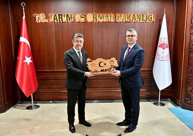 Erkan Alkan, Balıkesir İl Tarım ve Orman Müdürü, Tarım ve Orman Bakanı İbrahim Yumaklı’yı Ziyaret Etti