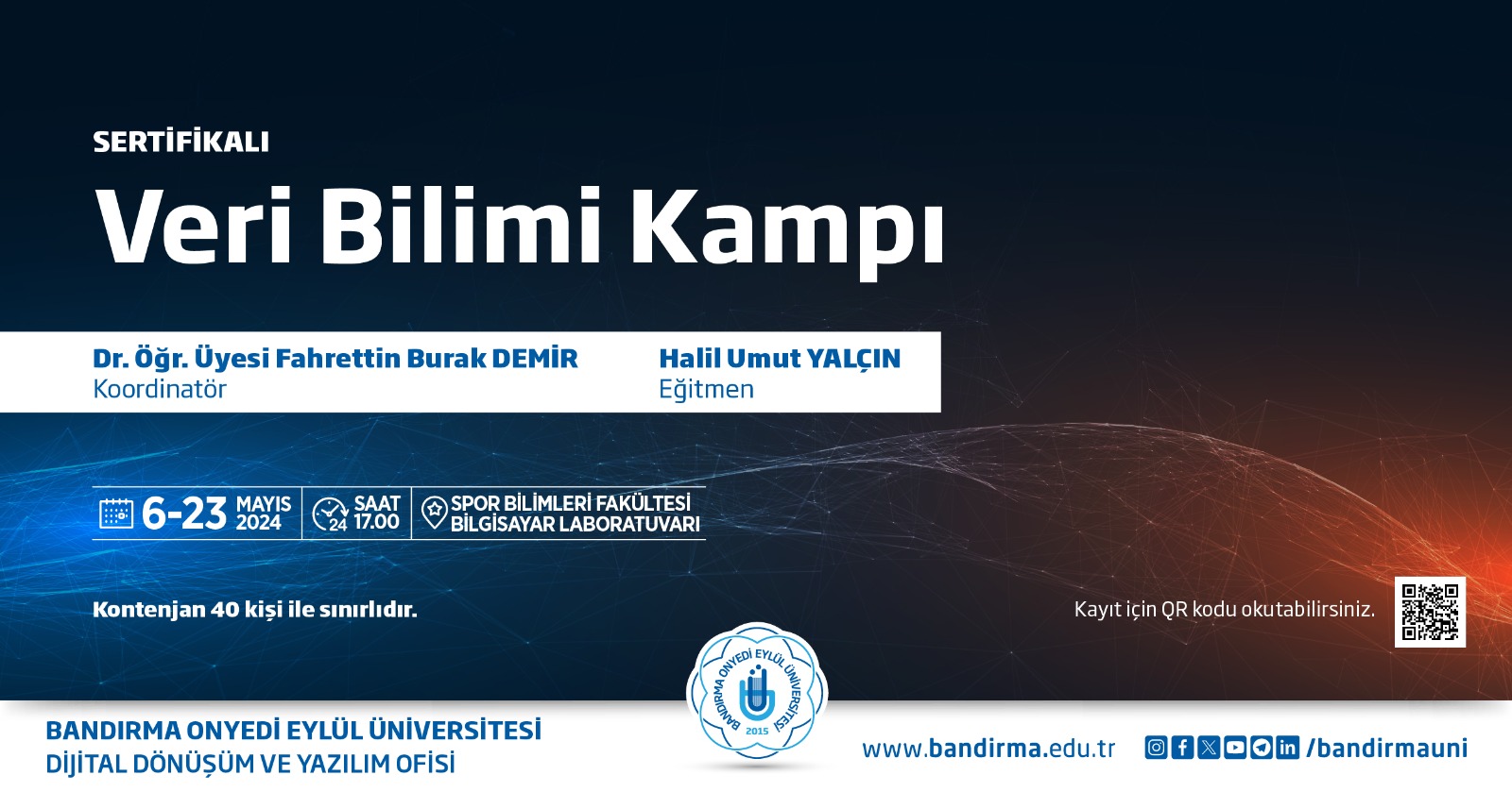 Üniversitede Veri Bilimi Kampı Düzenleniyor