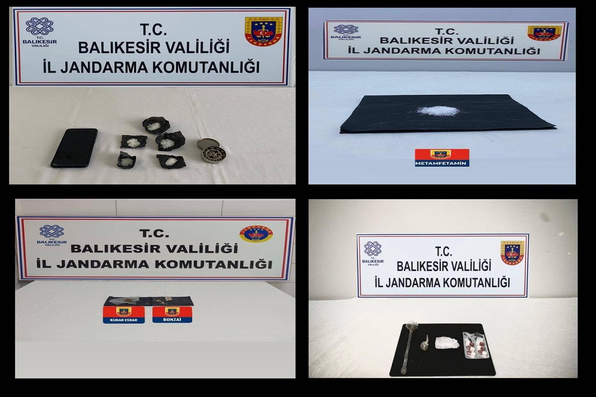 Balıkesir İl Jandarma Komutanlığı Uyuşturucu Operasyonu