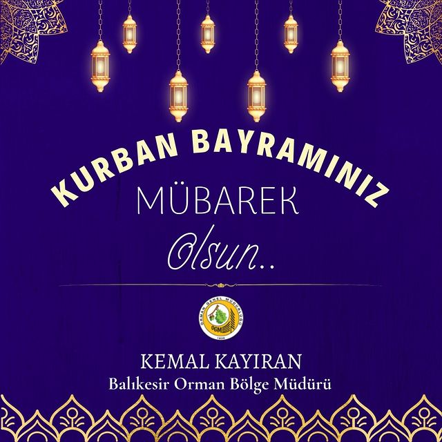 Balıkesir Orman Bölge Müdürlüğü’nden Kurban Bayramı Mesajı