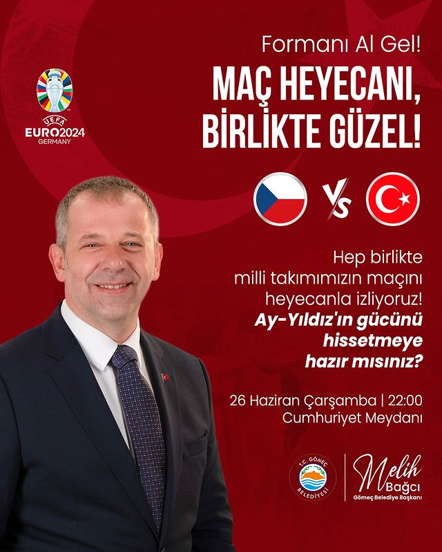 Gömeç’te Milli Maç Heyecanı