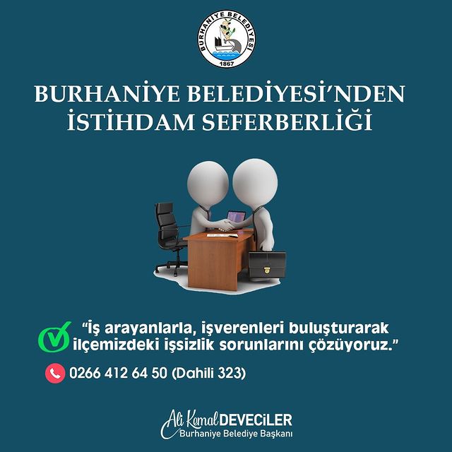 Burhaniye Belediyesi’nden İstihdam Seferberliği