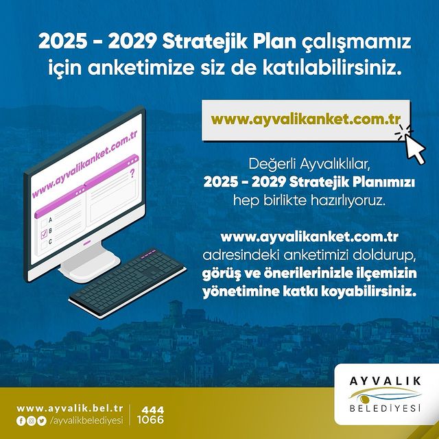 Ayvalık Belediyesi Stratejik Plan İçin Halkın Görüşlerini Topluyor