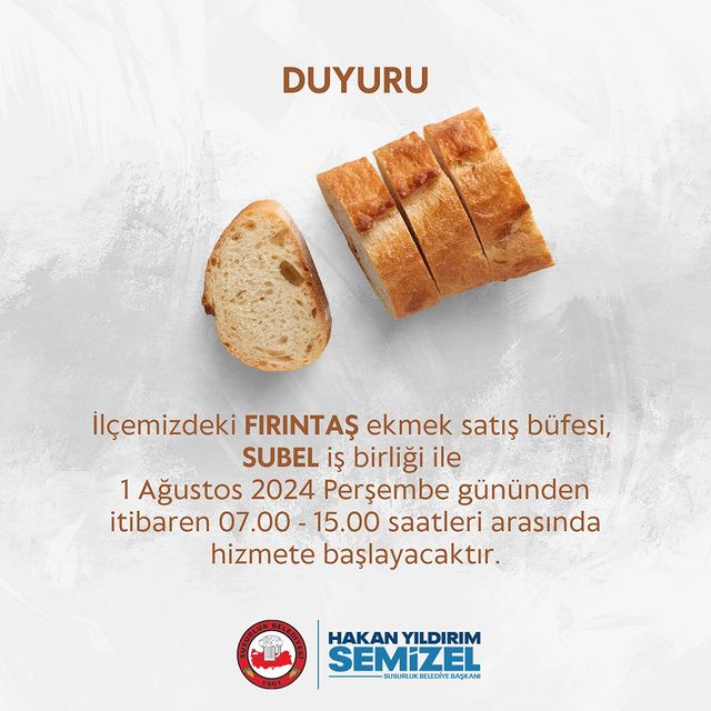Susurluk’ta Taze Ekmek İçin Yeni Büfe Hizmete Giriyor