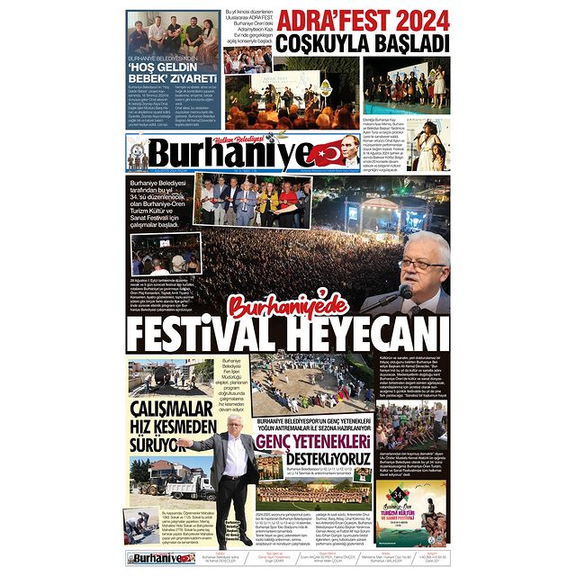 Burhaniye Belediye’nin E-Burhaniye Haber Gazetesi’nin 176. Sayısı Yayınlandı