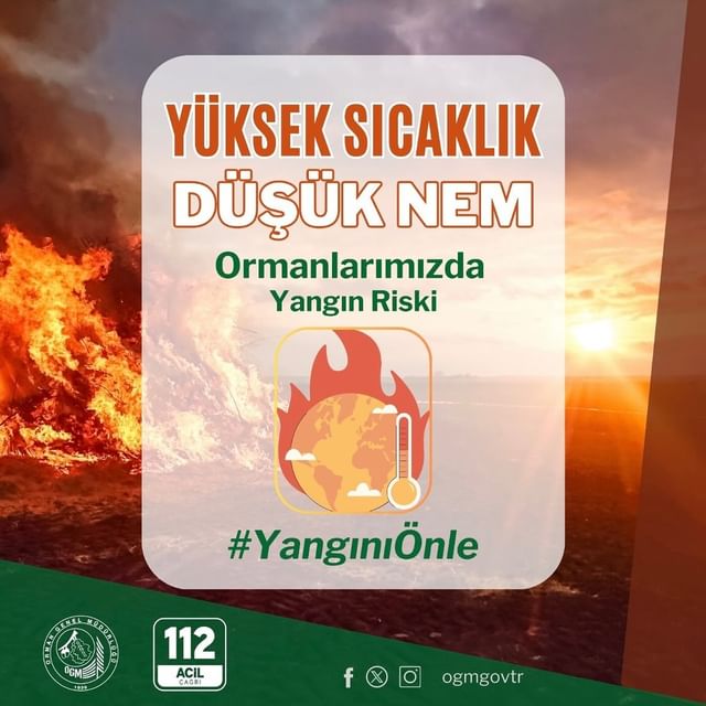 Balıkesir Orman Bölge Müdürlüğü’nden Yangın Uyarısı
