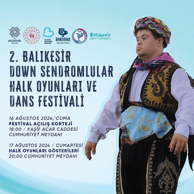 Bandırma’da Down Sendromlular Halk Oyunları ve Dans Festivali Başlıyor