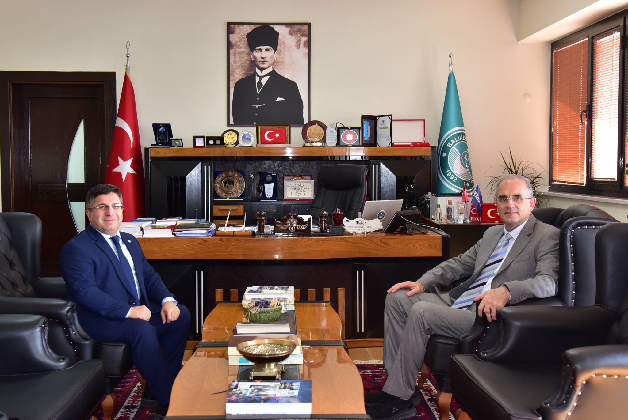 Bandırma Onyedi Eylül Üniversitesi Rektörü Prof. Dr. İsmail Boz Balıkesir Üniversitesi’ni Ziyaret Etti
