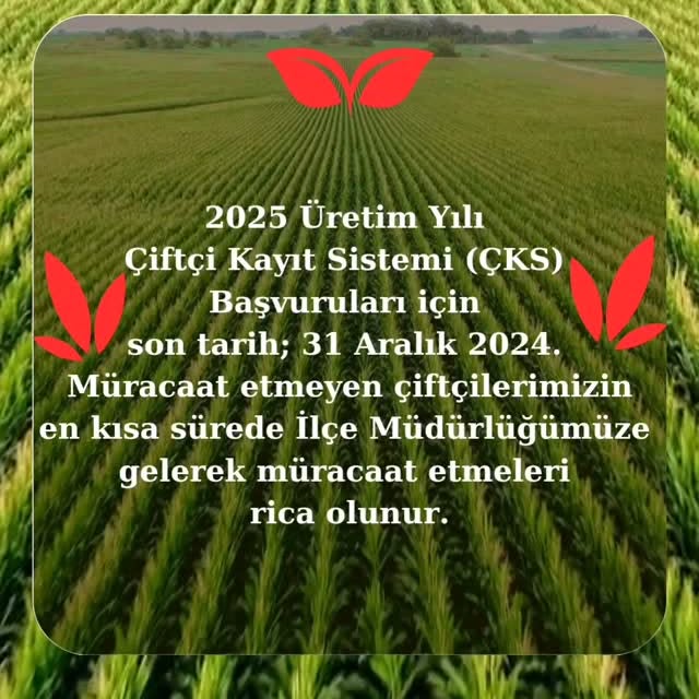 Havran’da Çiftçi Kayıt Sistemi Başvurularında Son Tarih Belirlendi