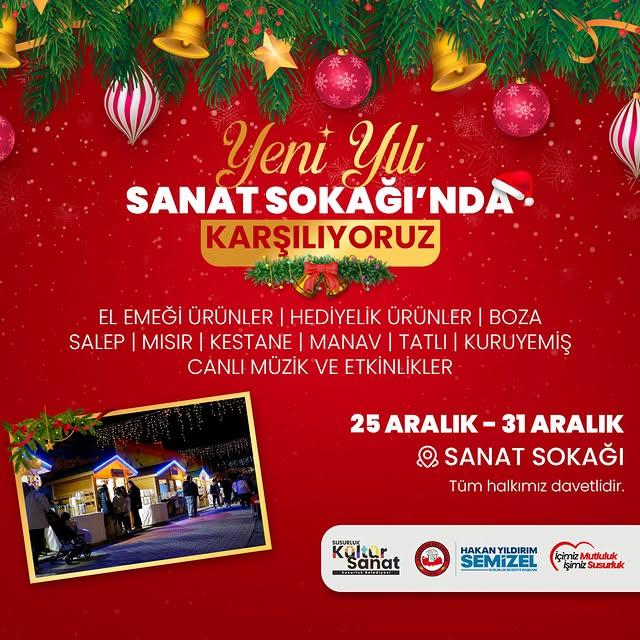 Yeni Yıl Coşkusunu Sanat Sokağı’nda Karşılayın