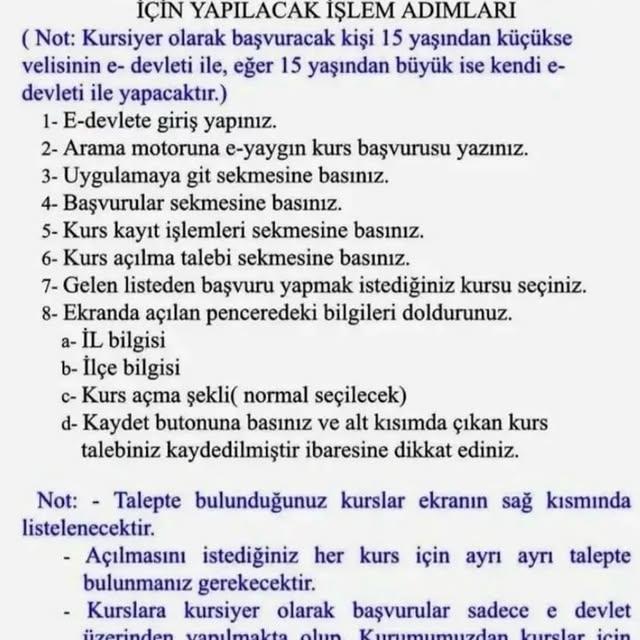 Edremit Halk Eğitimi Merkezi Yeni Dönem Kursları