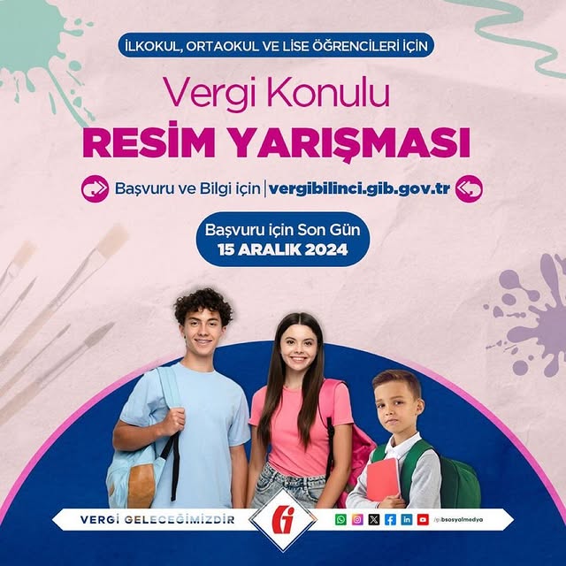 Gelir İdaresi Başkanlığı Vergi Konulu Resim Yarışması Düzenliyor