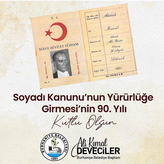 Türkiye’de Soyadı Kanunu’nun 90. Yılı Kutlanıyor