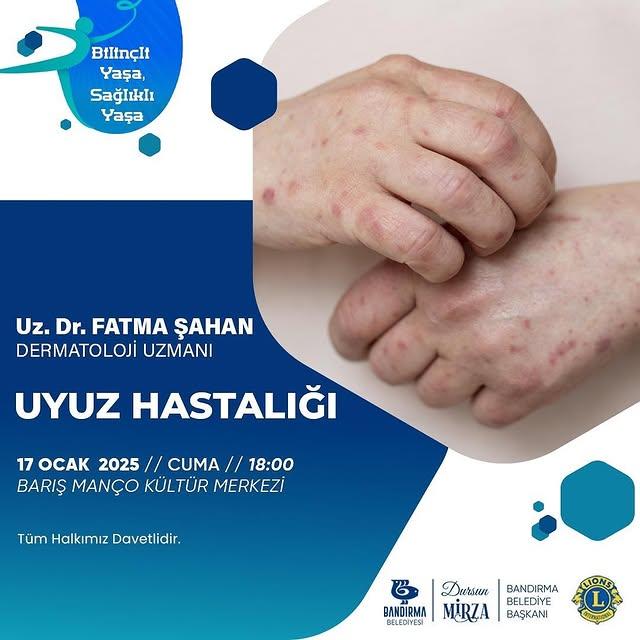 Bandırma Belediyesi, “Uyuz Hastalığı” Konulu Bir Seminer Düzenliyor