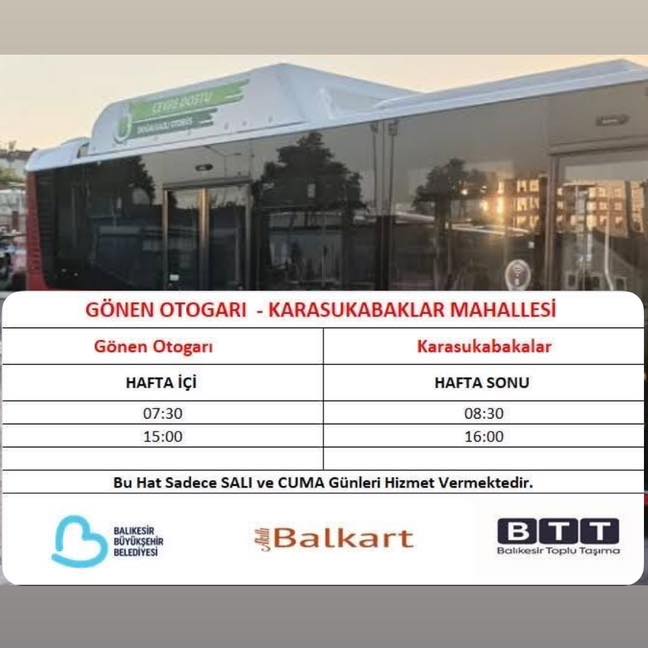 Balıkesir’de Yeni Toplu Taşıma Seferleri Başladı