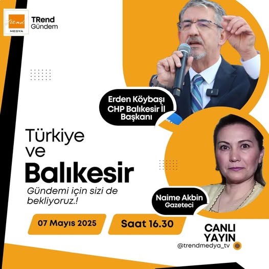 CHP Balıkesir İl Başkanı ve Gazeteci, Türkiye’nin Siyasi Gündemini Değerlendirecek