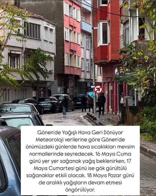 Gönen’de Yağışlı Hava Tatili: Önümüzdeki Günler Yağmurlu Geçebilir