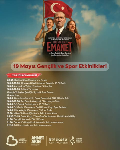 Balıkesir’de 19 Mayıs Coşkusu: Atatürk’ü Anma Etkinlikleri Devam Ediyor