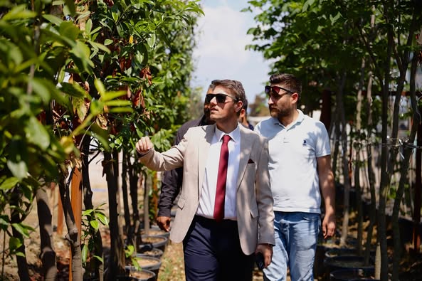 Bandırma Belediyesi Şantiyesi Ziyaretiyle Yeşil Alan Çalışmaları Denetlendi