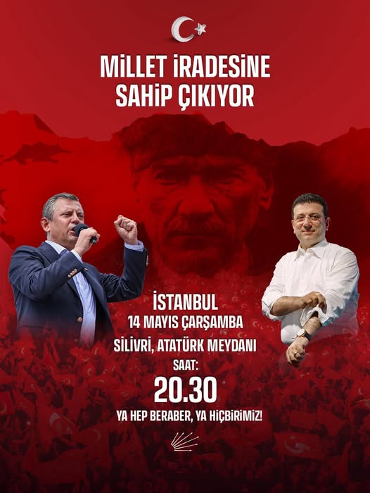 Silivri’de Millet İradesi Destekleyicileri, 14 Mayıs’ta Silivri’de Buluşuyor