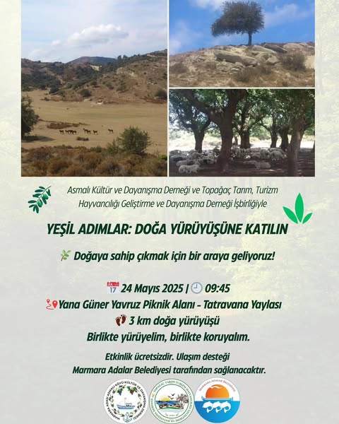 Marmara Adalar’da Doğa Severleri Bir Araya Getirecek Yürüyüş Etkinliği