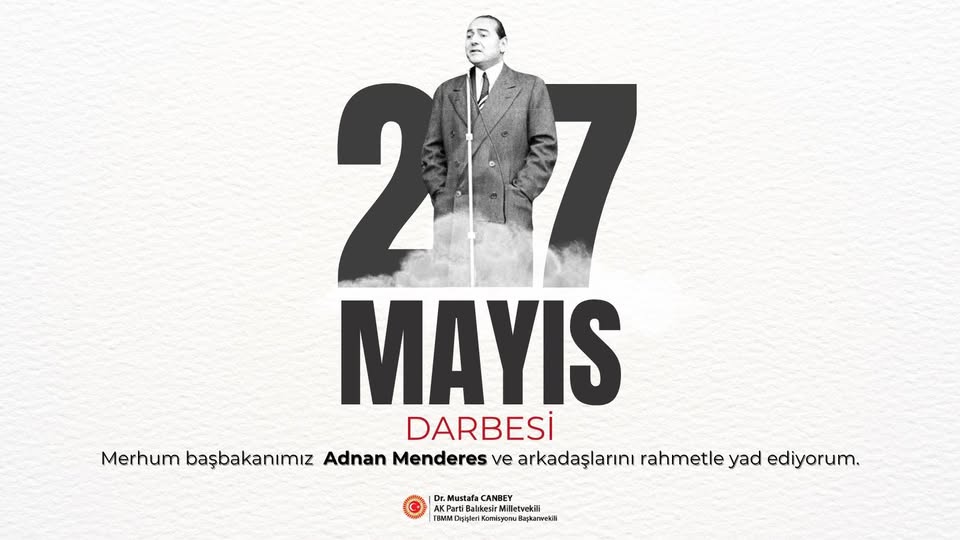 27 Mayıs Darbesi Şehitleri Anma Töreniyle Vefat Yıldönümleri Hatırlandı