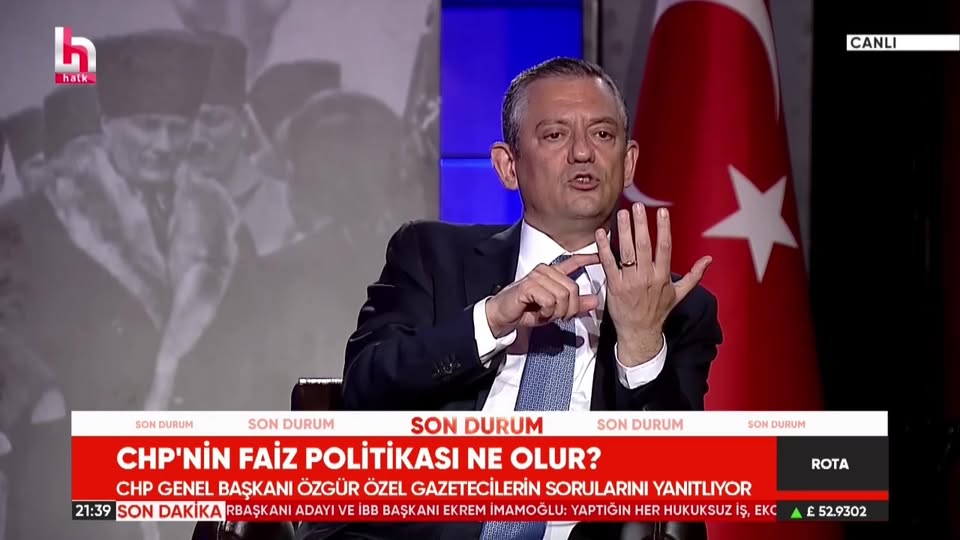 CHP Genel Başkanı Özgür Özel, Halk TV’de Gündeme Dair Açıklamalar Yaptı