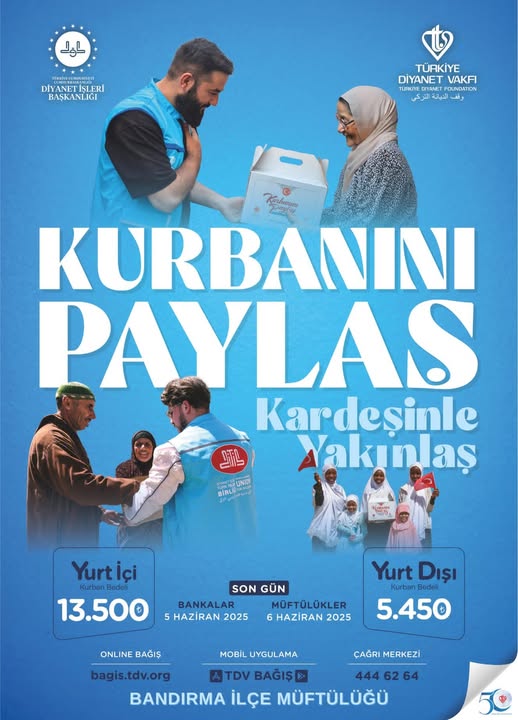 Bandırma Müftülüğü Kurban Bağışlarıyla Umut Işığını Yaymaya Devam Ediyor