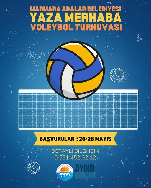 Marmara Adalar Belediyesi’nden Yaz Voleybol Turnuvası Düzenleniyor