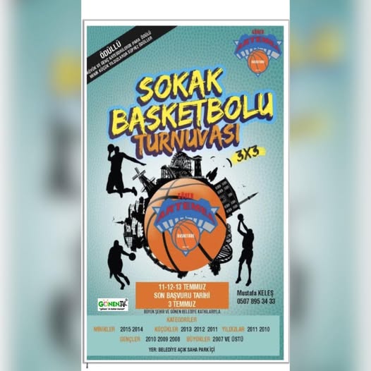 Gönen’de Sokak Basketbolu Turnuvası Başlıyor