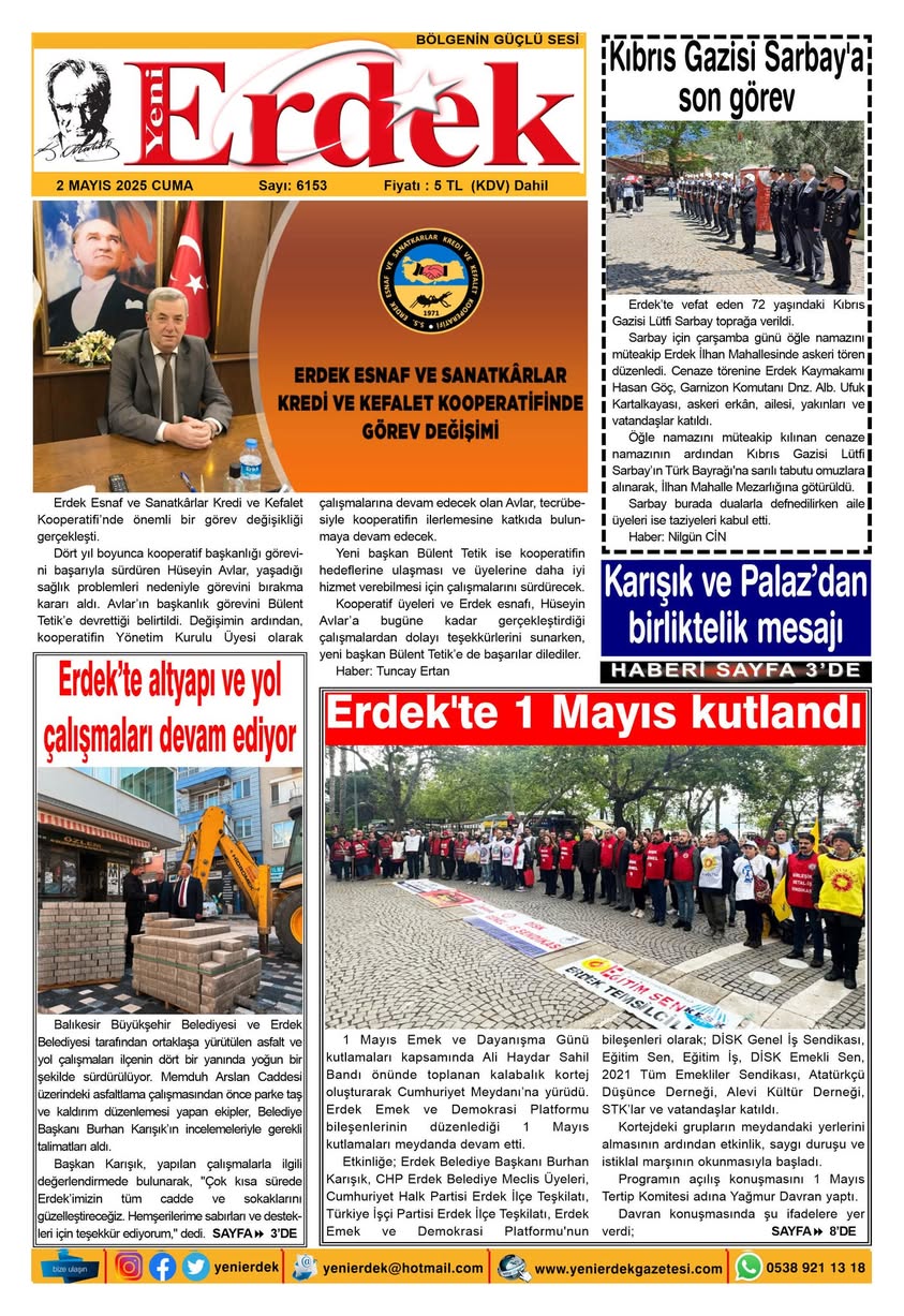 Erdek’te Yerel Gazete 50. Yılını Kutluyor: Güney Marmara’ya Güçlü Bir Ses