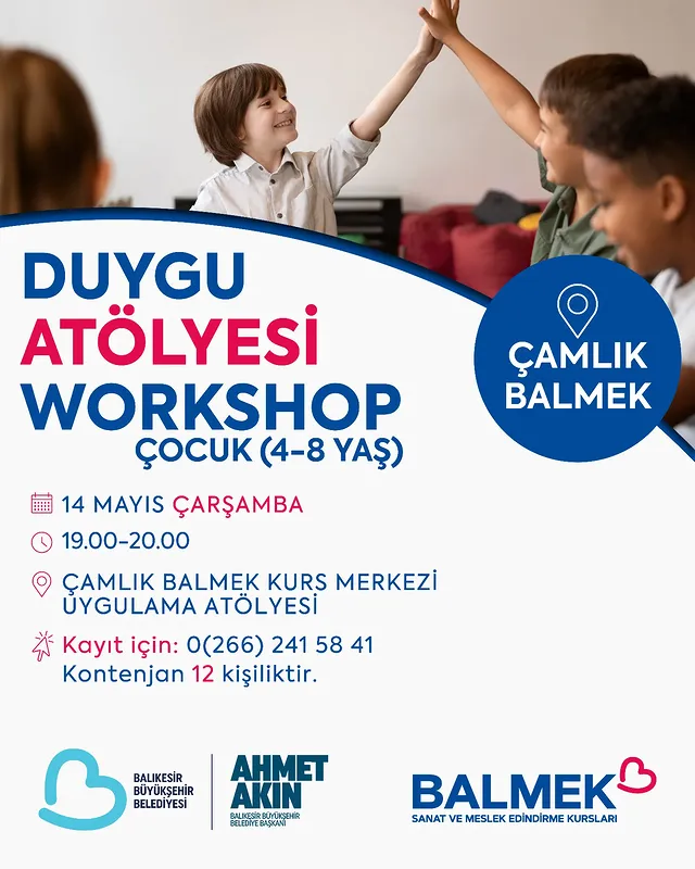 Balıkesir Büyükşehir Belediyesi’nden Çocuklara Özel Duygu Atölyesi