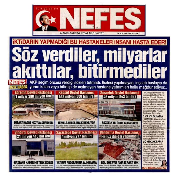 Milyarlarca Lira Aktı Ama Hastaneler Açılamıyor: Sağlık Sisteminde Beklentiler Yükseliyor