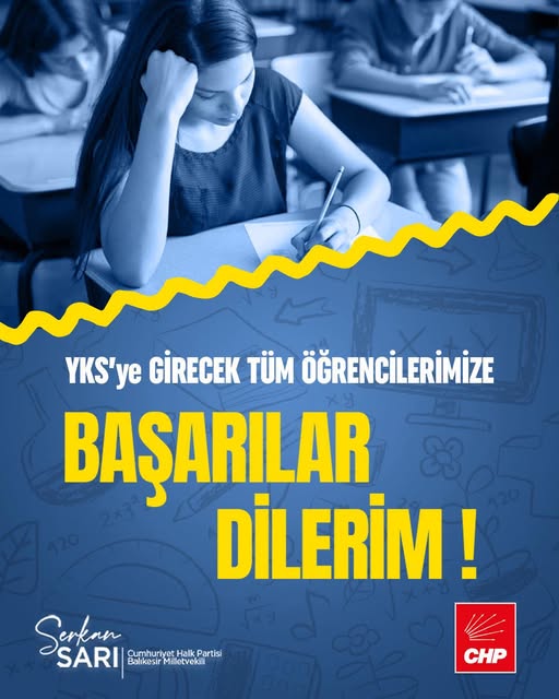 YKS Sınavında Ter Döken Gençlere Destek Mesajı