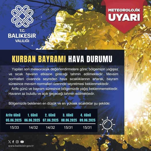 Gönen’de Kurban Bayramı Sıcak Hava Dalgasında Geçiyor