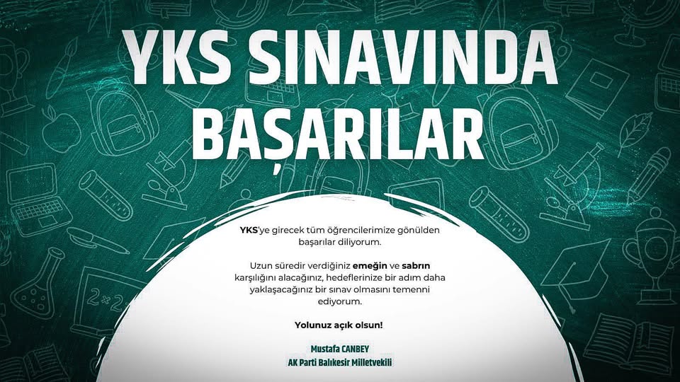 YKS Heyecanı Başladı: Öğrencilere Başarı Dilekleri