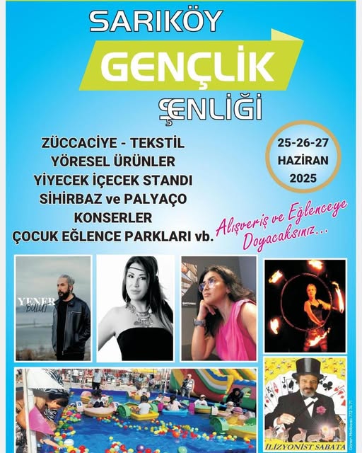 Sarıköy Gençlik Şenliği 25-27 Haziran’da Başlıyor