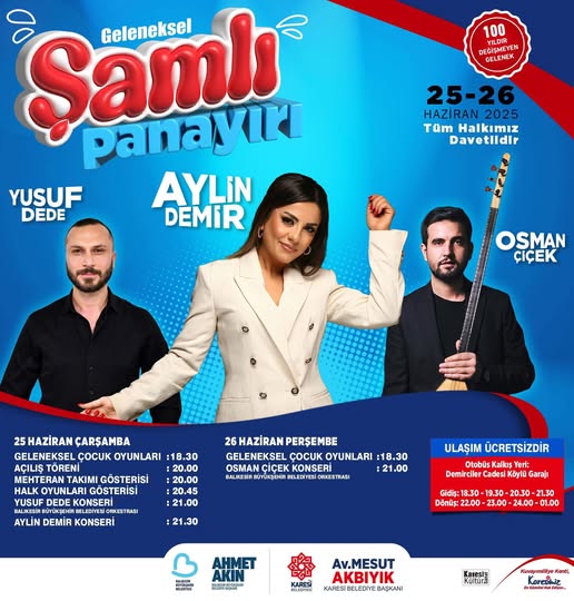 Balıkesir Karesi’de Şamlı Panayırı Başlıyor