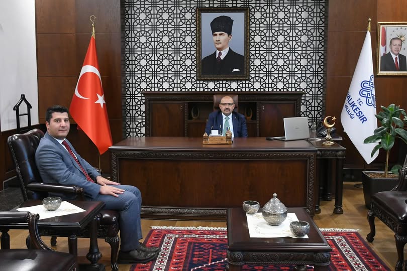 Balıkesir Valisi İsmail Ustaoglu’nu Sağlık Bakanlığı Müfettişi Ziyaret Etti
