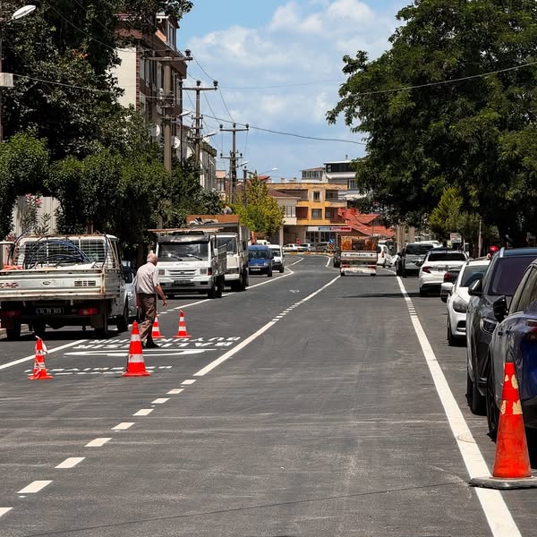 Kızılay Caddesi Trafiğe Açıldı: Gönen’de Ulaşım Rahatladı
