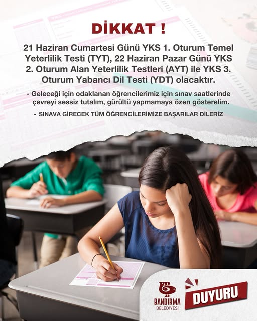 Bandırma’da YKS Heyecanı Başladı: Öğrencilere Destek Çağrısı