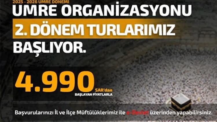 2025-2026 Dönemi Umre Turları İçin Kayıtlar Başladı