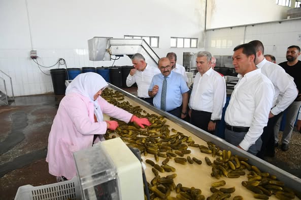 Balıkesir Valisi Turşu Fabrikasını Ziyaret Etti