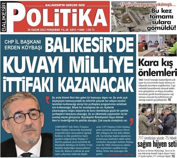 CHP Balıkesir İl Başkanı: Ülke İktidarı Hedefinde Kararlılık