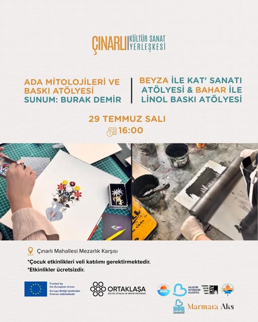 Marmara Adaları’nda Ada Mitolojileri Söyleşisi ve Baskı Atölyeleri Düzenleniyor