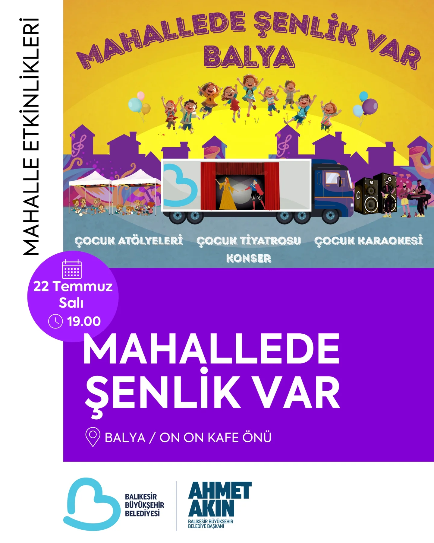Balıkesir’de Mahalle Şenliği Coşkuyla Başlıyor: Çocuklar Yüzünde Gülümsemeyle Katılıyor