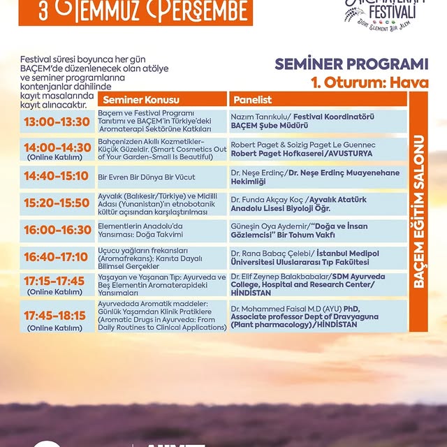 Balıkesir’de Uluslararası Aromaterapi Festivali Başladı: Şifa Dolu Program ve Ring Seferleri