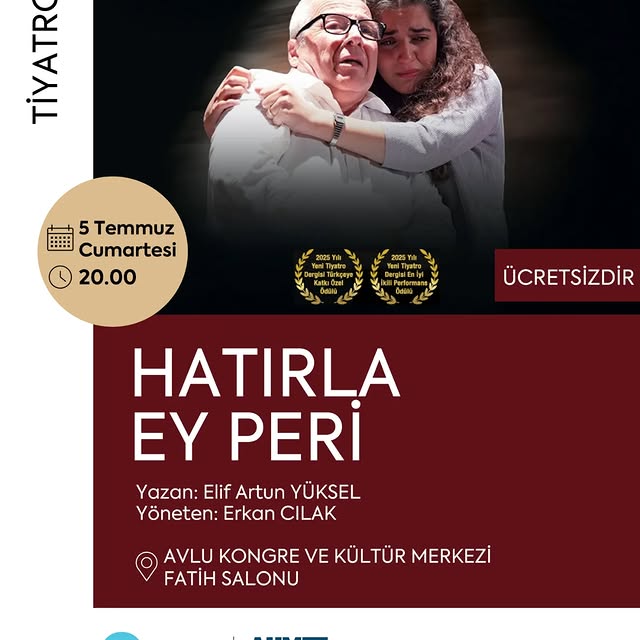 Ayvalık Belediye Tiyatrosu ‘Hatırla Ey Peri’ Oyunuyla Sahneye Çıkıyor
