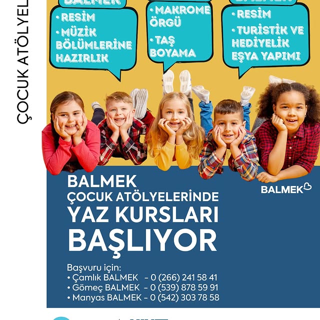 Balıkesir’de Çocuklar Yaz Kurslarıyla Hem Eğleniyor Hem Öğreniyor