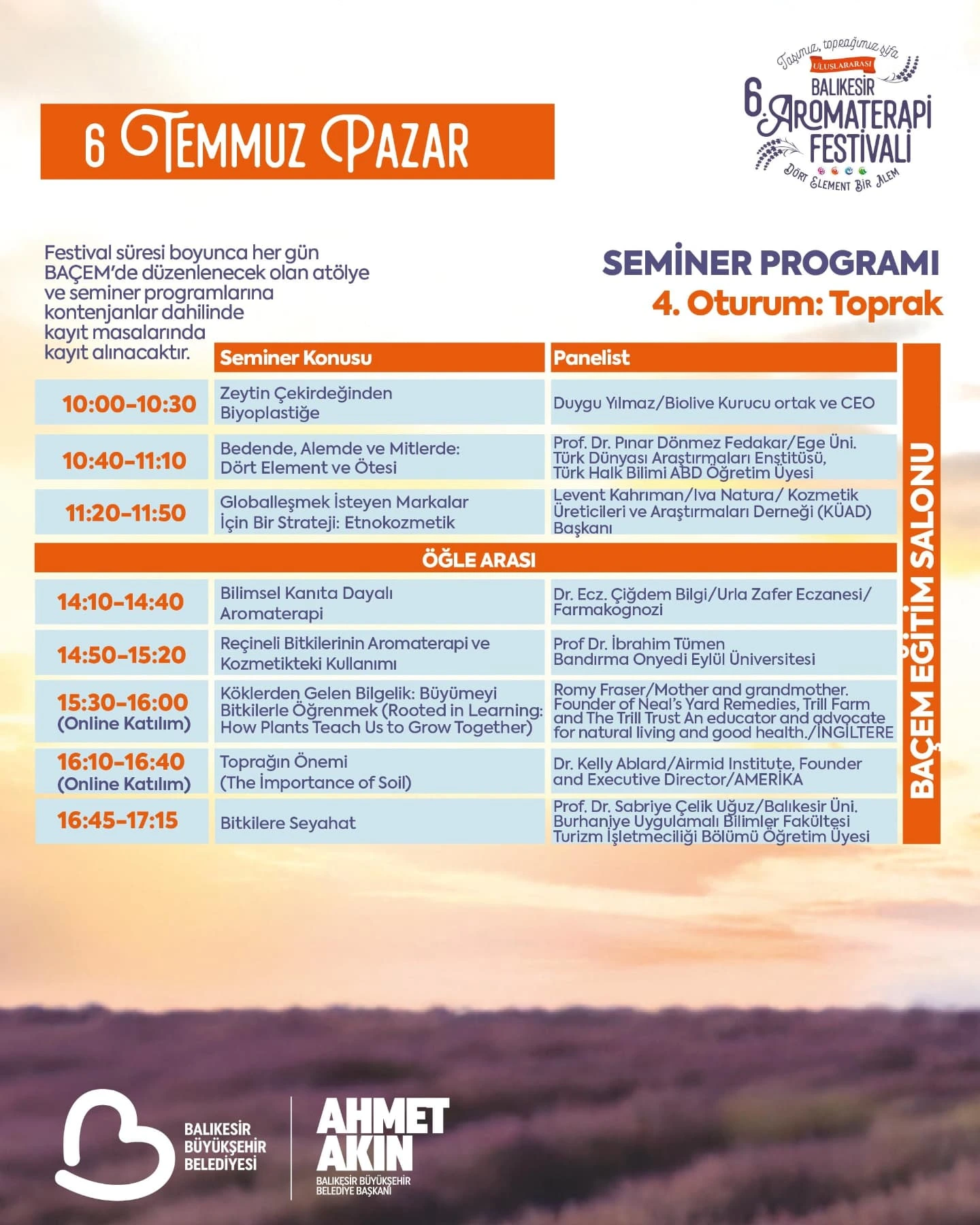 Balıkesir’de Şifa Dolu Uluslararası Aroma Terapi Festivali Başlıyor